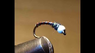 FLY TYING Gunmetal Grey Chironomid [upl. by Foah]