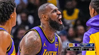 Lakers vs Pelicans INSANE ENDING – FINAL 2 MINUTES 😱🚨 [upl. by Essenaj]