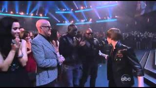 Justin Bieber Wins Pop Rock Artist American Music Awards 2010 [upl. by Wickham759]