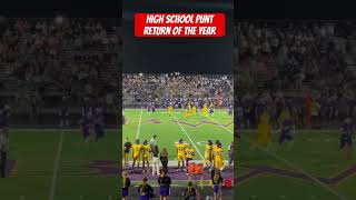 High School Punt Return of the Year Unbelievable Play 🏈🔥 [upl. by Itram]