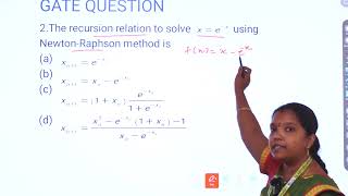 NUMERICAL METHODS  NEWTON RAPHSON METHOD  GATE CLASS 2024 MsG SWATHY  SA ENGINEERING COLLEGE [upl. by Wu831]