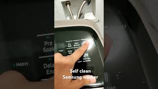 How to use Samsung Washer Self clean feature samsung samsungevent samsungWasher selfcleaning [upl. by Ssilb911]