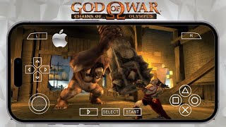 PLAY God of War Ghost of Sparta PSP ON iPhone Gameplay  PLAY PPSSPP Games Emulator ON IOS 🔥 [upl. by O'Callaghan578]