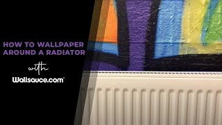 How to Wallpaper Behind a Radiator Without Removing It [upl. by Peyter]