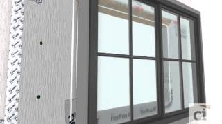 Install StraightFlash™ Jamb Flashing and Window  DuPont™ Tyvek® [upl. by Uile]