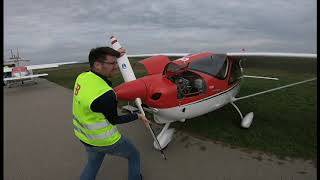 How to do a preflight check for a Tecnam p2008 Bartolini Air [upl. by Coshow]