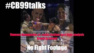 LFA 94 Vanessa Demopoulos vs Lupita Godinez post fight analysis [upl. by Hardej]