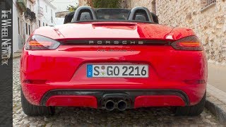 2019 Porsche 718 Boxster T  Guards Red  Exterior Interior [upl. by Bertina]