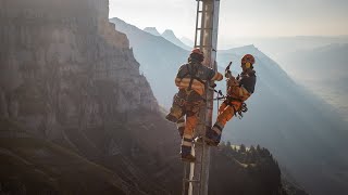 Schattenbachlawine Walenstadt  Modernisierung des bestehenden Lawinenschutzes [upl. by Margreta66]