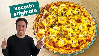 Recette de quiche originale pour changer de la quiche lorraine  Recette facile avec une pâte maison [upl. by Atilrac145]