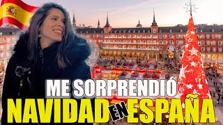 🇪🇸REACCIONANDO POR PRIMERA VEZ a la NAVIDAD EN ESPAÑA 😱💥 ANDREAH❣️ [upl. by Aytnahs]