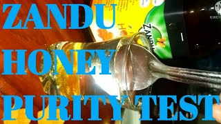 ZANDU honey purity test [upl. by Wini]