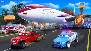 Truck Saves Aeroplane  Plane Crash Landing on Highway  Dangerous Emergency Landing [upl. by Attinahs]