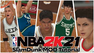 Updated  NBA 2K21 Slam Dunk MOD Tutorial How to install Slam Dunk Mod SteamOffline Version [upl. by Walling]