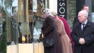 Queen Margrethe II xmas shopping London [upl. by Esylle]