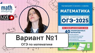 Решаем Вариант 1  Лысенко 40 вариантов  ОГЭ по математике 2025 [upl. by Leksehcey]