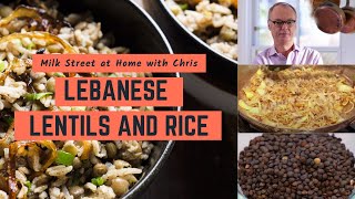 How to Make Mujaddara Lebanese Lentils and Rice with Crisped Onions  Milk Street at Home [upl. by Wicks]