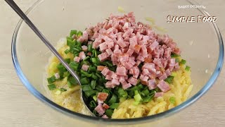 У вас есть 3 картошки и кусок колбасы Феноменально ВКУСНО и ПРОСТО Ужин на сковороде [upl. by Etnor]