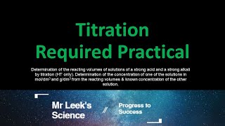 Neutralisation AQA Separate Required Practical [upl. by Maybelle]