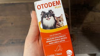 Otodem Plus 20ml Solução Otológica E Dermatológica Ceva Cães gatos  USO VETERINÁRIO [upl. by Iohk293]