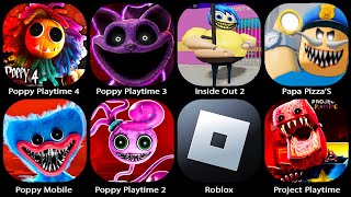 Poppy Playtime Chapter 3Poppy Playtime 4Poppy 2 MobileRoblox Inside Out 2 Barrys Prison Run [upl. by Niletak]