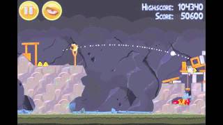 Angry Birds 158 Mine amp Dine 3 Star Walkthrough [upl. by Norty]