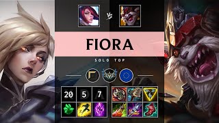 Fiora Top vs Kled Quadra Kill Legendary  EUW Challenger Patch 1417 [upl. by Nosnaj]