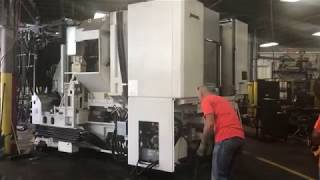 Olinger Machinery Moving with Hilman Traksporter Okuma Machine Center [upl. by Lacram783]