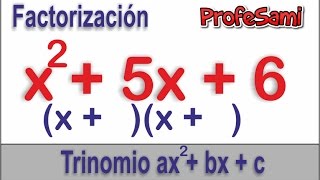 Casos de factorizacion  trinomio de la forma x2bxc caso 6 [upl. by Toft]