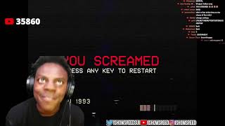 IShowSpeed Plays Dont Scream Horror Game 😨 FULL VIDEO DELETED STREAM [upl. by Macy]