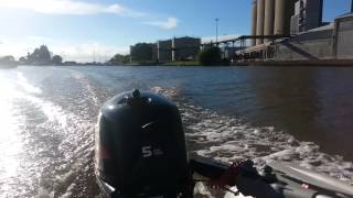 Waveline 29 inflatable  Hydea 5hp 4 stroke [upl. by Howlan959]