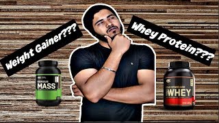 Weight Gainer Vs Whey Protein  Which one is Best for you  Homemade Weight Gain Recipe 2018 Hindi [upl. by Adroj]