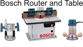 Bosch RA1171 Router Table and Bosch 1617EVSPK Router Preview first look and use [upl. by Yelsa691]