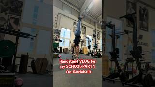 Handstand Vlog für die Schule – Teil 1 Handstand auf Kettlebells 🤸‍♂️ vlog handstand wien [upl. by Adnamal217]