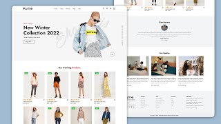 How To Make Ecommerce Website Using HTML And CSS Step By Step  Complete Responsive Design [upl. by Yemirej121]