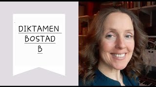 sfigunilla Diktamen BOSTAD Ta fram penna och papper Kan du skriva orden Kurs B [upl. by Ariaec]