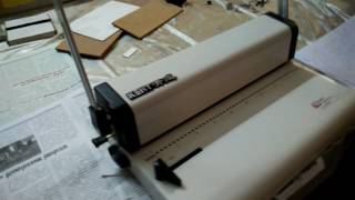 Spiral Binding Machine  KENT FC 777  Liver adjustment [upl. by Klein]