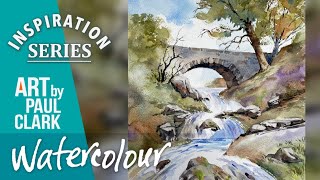 How to Paint a Waterfall in Watercolour After James Fletcher Watson [upl. by Neit]