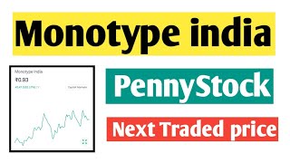 Monotype india share latest news  Monotype india limited share  Monotype india share price [upl. by Drummond597]