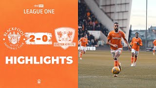 Highlights  Blackpool v Exeter City [upl. by Isia]