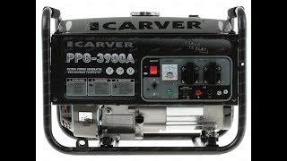 Бензиновый генератор Carver PPG3900A Видео отзыв [upl. by Griffith]