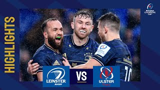 Highlights  Leinster Rugby v Ulster Rugby Round of 16│Heineken Champions Cup 202223 [upl. by Wivinia]