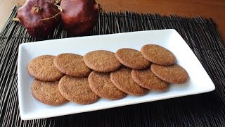 Easy Gingersnap Cookies  How to Make Crispy or Chewy Gingersnaps [upl. by Tarryn]