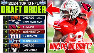 2024 NFL Draft Order Who Should The Arizona Cardinals Take WAY TOO EARLY PREDICTIONS [upl. by Carolan]