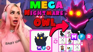 КОШМАРНАЯ СОВА MEGA NEON что за нее дают в первые дни обновления ADOPT ME Mega Nightmare Owl [upl. by Valentina]