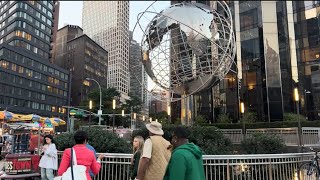 4K  Columbus Circle A MustSee NYC Landmark beautiful travel explore YouTube new love [upl. by Aniram]