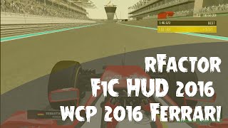 rFactor  F1 Codemasters 2016 HUD  Codemasters Style [upl. by Damick802]