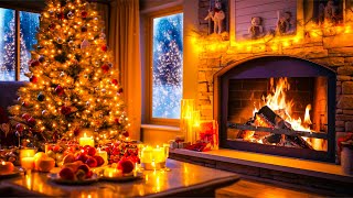 Beautiful Christmas Ambience 🎅🎄 Relaxing Christmas Music Fireplace 🔥 Christmas Fireplace Background [upl. by Briant614]