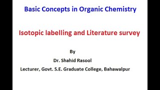 Isotopic labelling and Literature survey [upl. by Church415]