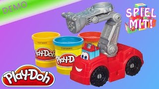 Play Doh Auto  Neue Demo vom Feuerwehrauto Boomer von Hasbro  Diggin Riggs Fire Truck Chuck [upl. by Annayram]